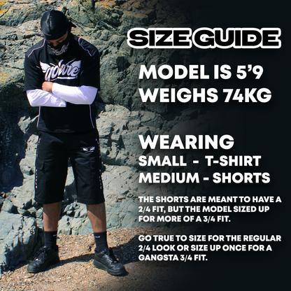 MELIOR CARGO SHORTS [BLACK]